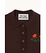 TINYCOTTONS TC ROSES KNITTED POLO UMBER