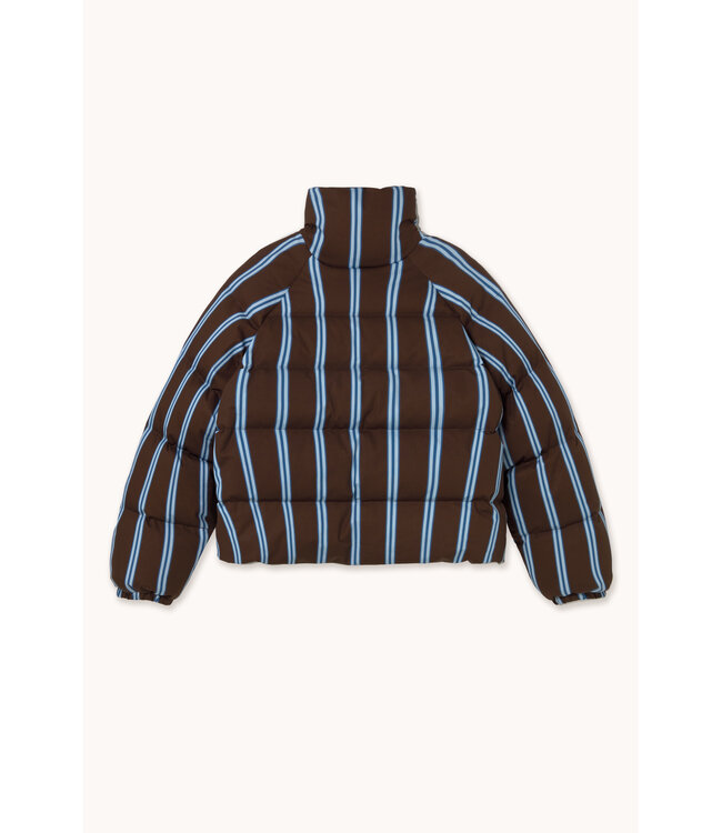 TINYCOTTONS TC STRIPED SHORT JACKET UMBER