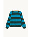 TINYCOTTONS TC FRANK STRIPED POLO/PULL GREEN/CYAN