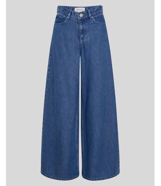 MOSS CPH MSCH AGO RUE WIDE JEANS MID BLUE WASH