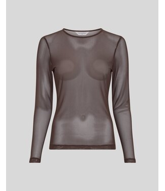 MOSS CPH MSCH JANIE ILLEONORA MESH LS HOT FUDGE