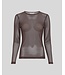 MOSS CPH MSCH JANIE ILLEONORA MESH LS HOT FUDGE