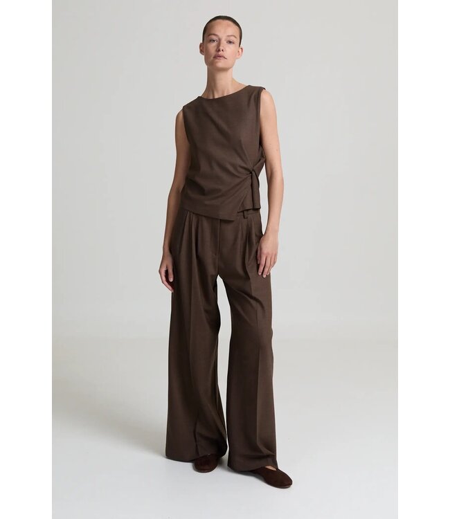 LIVTHELABEL LTL CAMILLE PANTS BROWN MELANGE