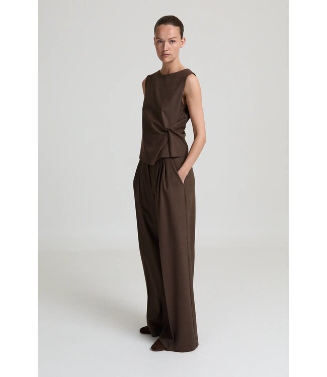 LIVTHELABEL LTL CAMILLE PANTS BROWN MELANGE