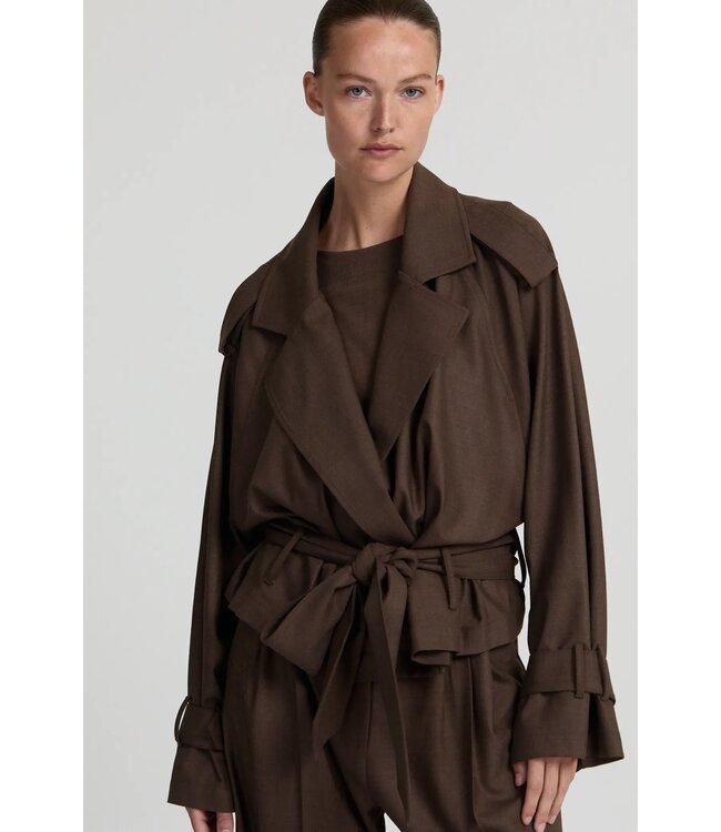 LIVTHELABEL LTL SIMONE JACKET BROWN MELANGE