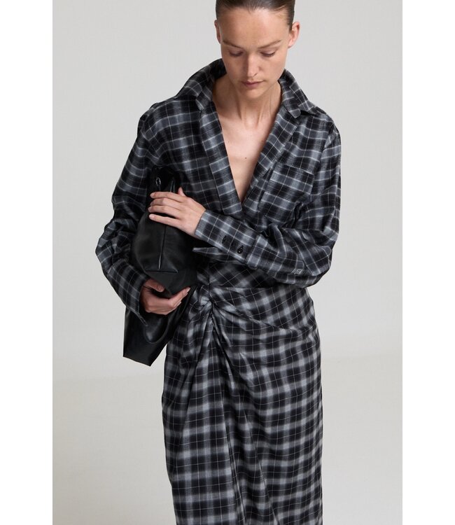 LIVTHELABEL LTL SCOTT SHIRT GREY CHECKED
