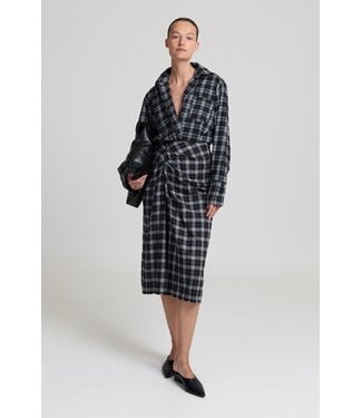 LIVTHELABEL LTL ALANIS SKIRT GREY CHECKED
