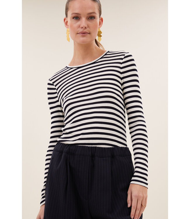 BY-BAR BB JELLE PANTS PINSTRIPE MIDNIGHT
