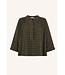 BY-BAR BB JESS BLOUSE OLIVE CHECK