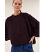 BY-BAR BB JESS BLOUSE WINE CHECK