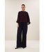 BY-BAR BB JESS BLOUSE WINE CHECK