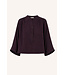 BY-BAR BB JESS BLOUSE WINE CHECK