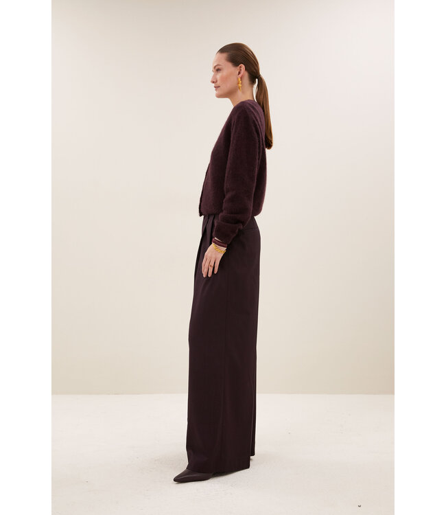 BY-BAR BB CLEO CARDIGAN DEEP WINE