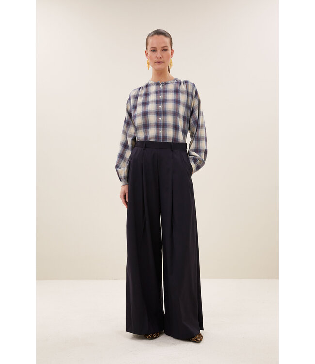 BY-BAR BB NYKA LS BLOUSE TOKYO CHECK