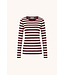 BY-BAR BB BASIC LS BIG STRIPE TSHIRT BURGUNDY CRUSH