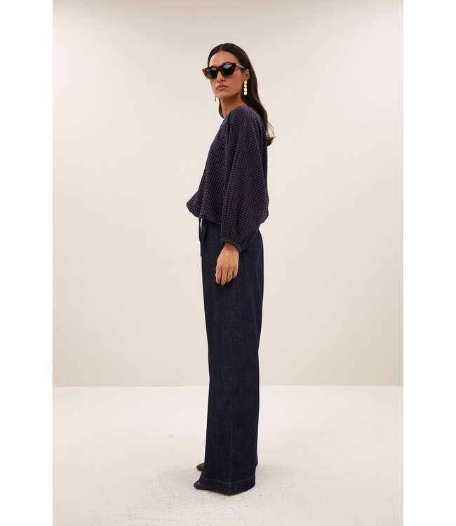 BY-BAR BB GAYA BLOUSE GALAXY CHECK