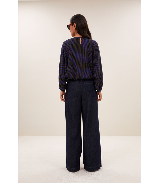 BY-BAR BB GAYA BLOUSE GALAXY CHECK