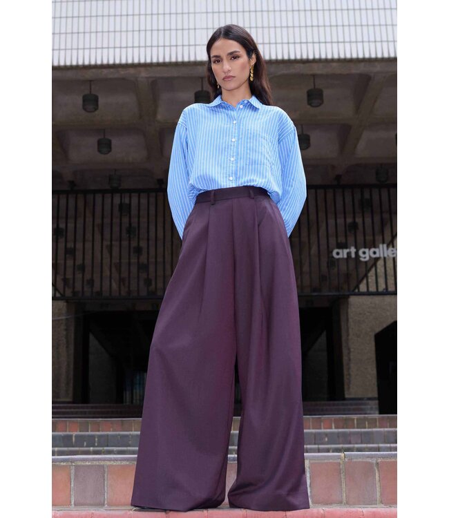 BY-BAR BB ILSE BLOUSE AZUL BLUE STRIPE