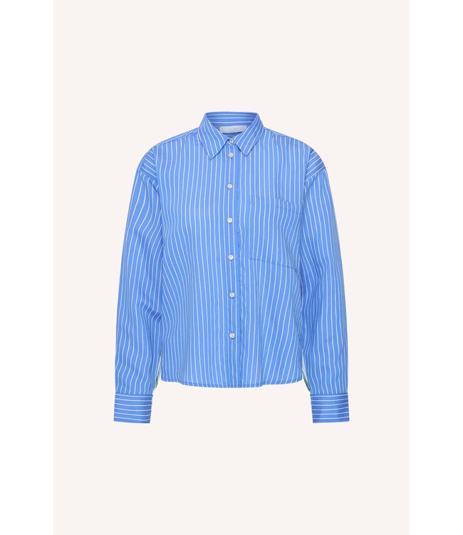 BY-BAR BB ILSE BLOUSE AZUL BLUE STRIPE