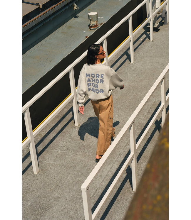 BY-BAR BB LILI SWEATER AMOR LIGHT GREY MELEE
