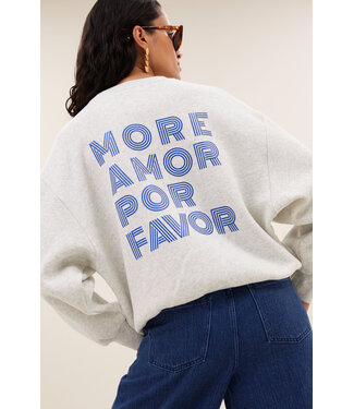 BY-BAR BB LILI SWEATER AMOR LIGHT GREY MELEE