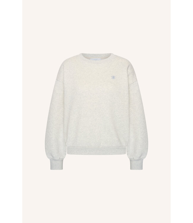 BY-BAR BB LILI SWEATER AMOR LIGHT GREY MELEE