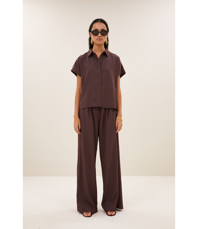 BY-BAR BB BARLEY BLOUSE SS TANNING STRIPE