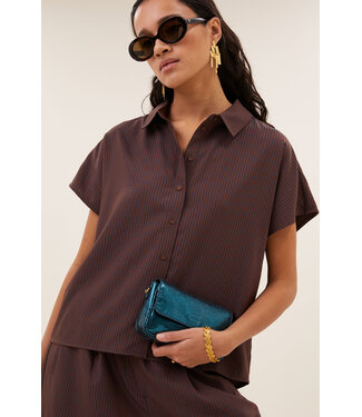 BY-BAR BB BARLEY BLOUSE SS TANNING STRIPE