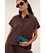BY-BAR BB BARLEY BLOUSE SS TANNING STRIPE