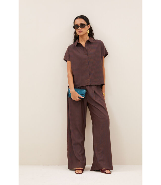 BY-BAR BB BARLEY BLOUSE SS TANNING STRIPE