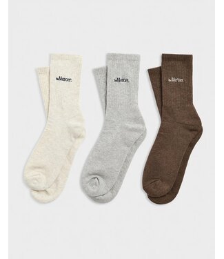 MERCER MERCER MELANGE 3-PACK SOCKS MULTICOLOR