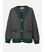 LES SOEURS LS MAIA OVERSIZED CARDIGAN ANTRA MEL/FOREST