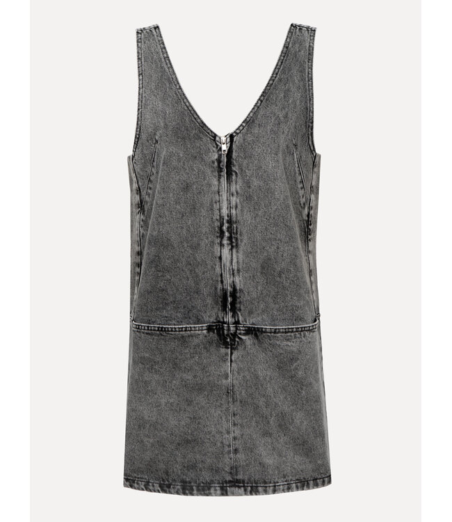 LES SOEURS LS BOWIE SL DRESS GREY DENIM