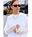 LES SOEURS LS LEONARDO TSHIRT LACE LS WIT