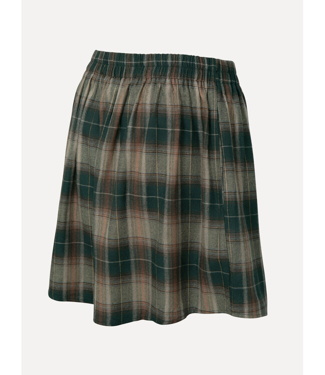 LES SOEURS LS GRETA CHECK SKIRT GREEN