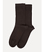 LES SOEURS LS ROBIN FINE RIB SOCKS BROWN