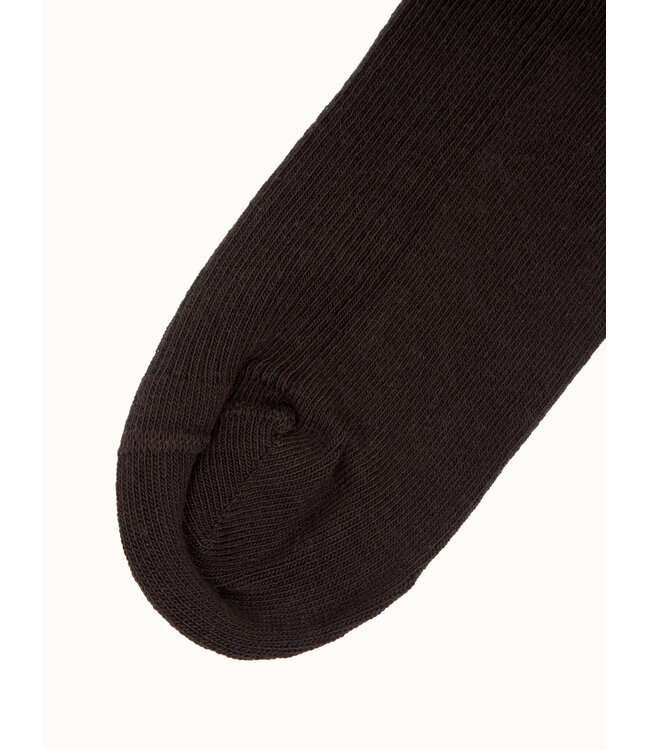 LES SOEURS LS ROBIN FINE RIB SOCKS BROWN