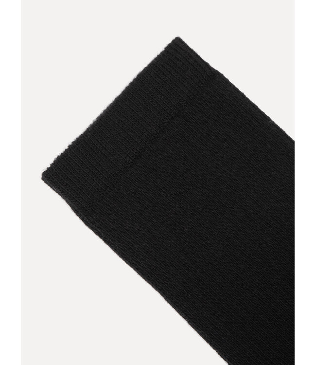 LES SOEURS LS ROBIN FINE RIB SOCKS BLACK