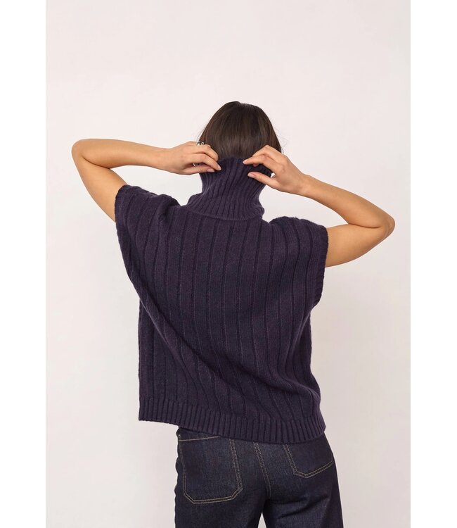 CO'COUTURE CC ROW OVERSIZE CABLE KNIT SL PULL