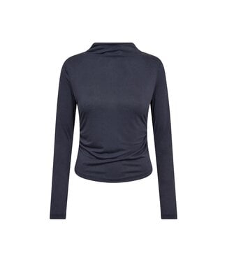 CO'COUTURE CC CAMILLA PADDED LS BLOUSE DUSTY BLUE
