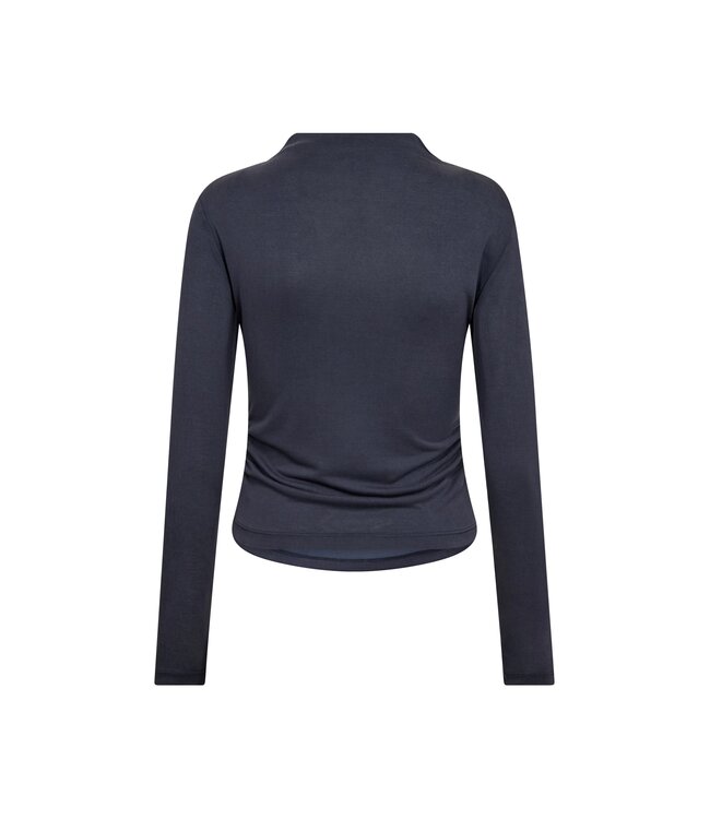 CO'COUTURE CC CAMILLA PADDED LS BLOUSE DUSTY BLUE