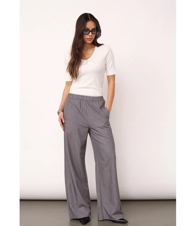 CO'COUTURE CC PENNY PIN PANT MID GREY