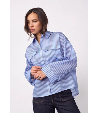 CO'COUTURE CC ANICACC LS SHIRT BLUE