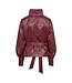 CO'COUTURE CC GITT FUNNEL NECK BLOUSE BERRY RED