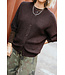 MbyM M-CARDI SS KNIT CARDIGAN JAVA MELANGE