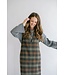 HELD HE IBO DRESS MOSS GREEN CHECK