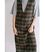 HELD HE IBO DRESS MOSS GREEN CHECK