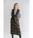HELD HE IBO DRESS MOSS GREEN CHECK
