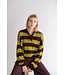 HELD HE LEONIE POLO STRIPE BORDEAUX MATCHA