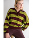 HELD HE LEONIE POLO STRIPE BORDEAUX MATCHA